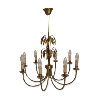 Luminary chandelier art solid brass deco