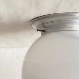 Ceiling light globe white opaline glass wall light aluminum base LAMP-7400
