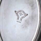 Oval sepia Oxford ironstone plate