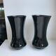 pair of black opaline vases early twentieth century