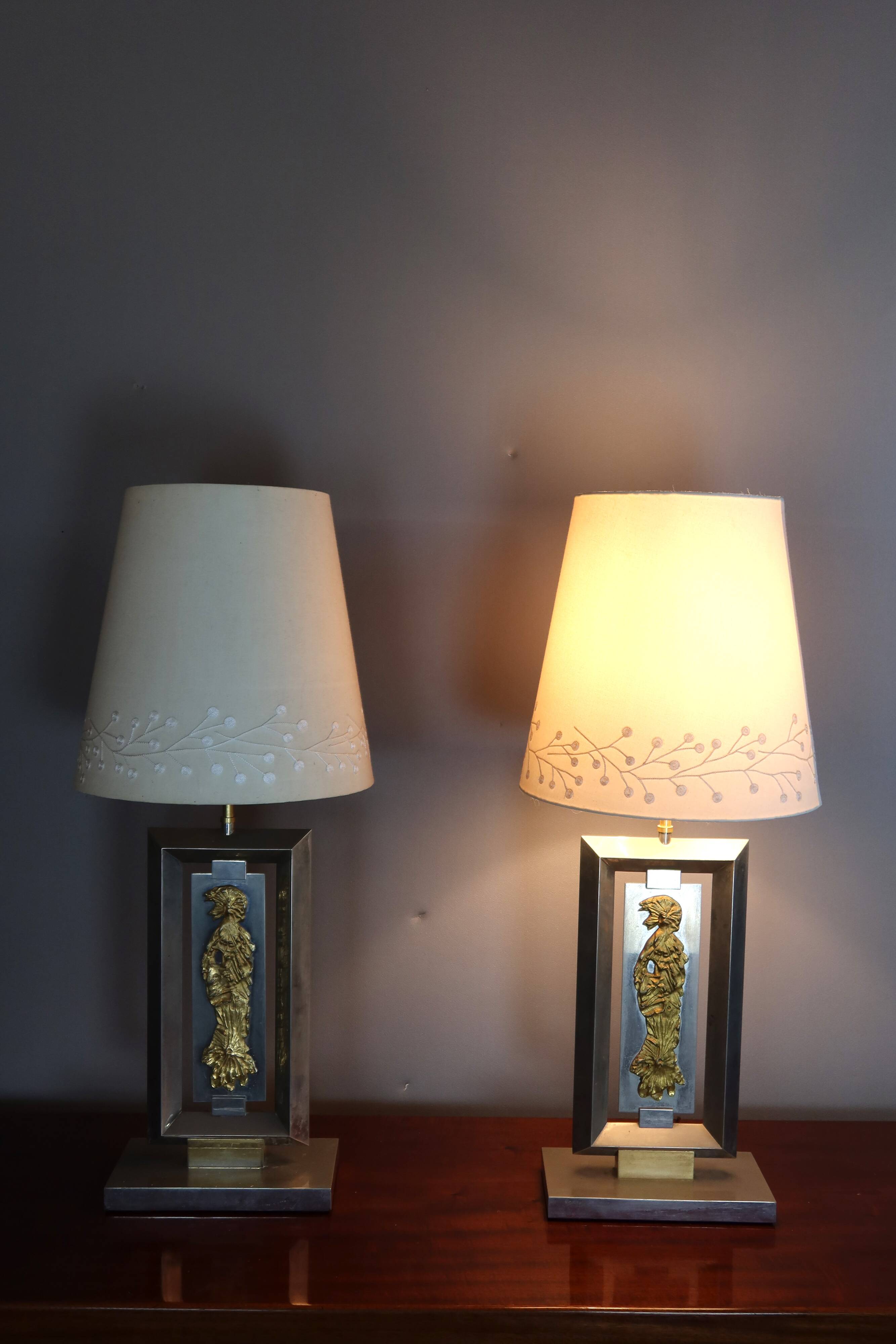 Pair of lamps from the Baguès house