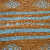Berber carpet and blue 118 x 61 cm