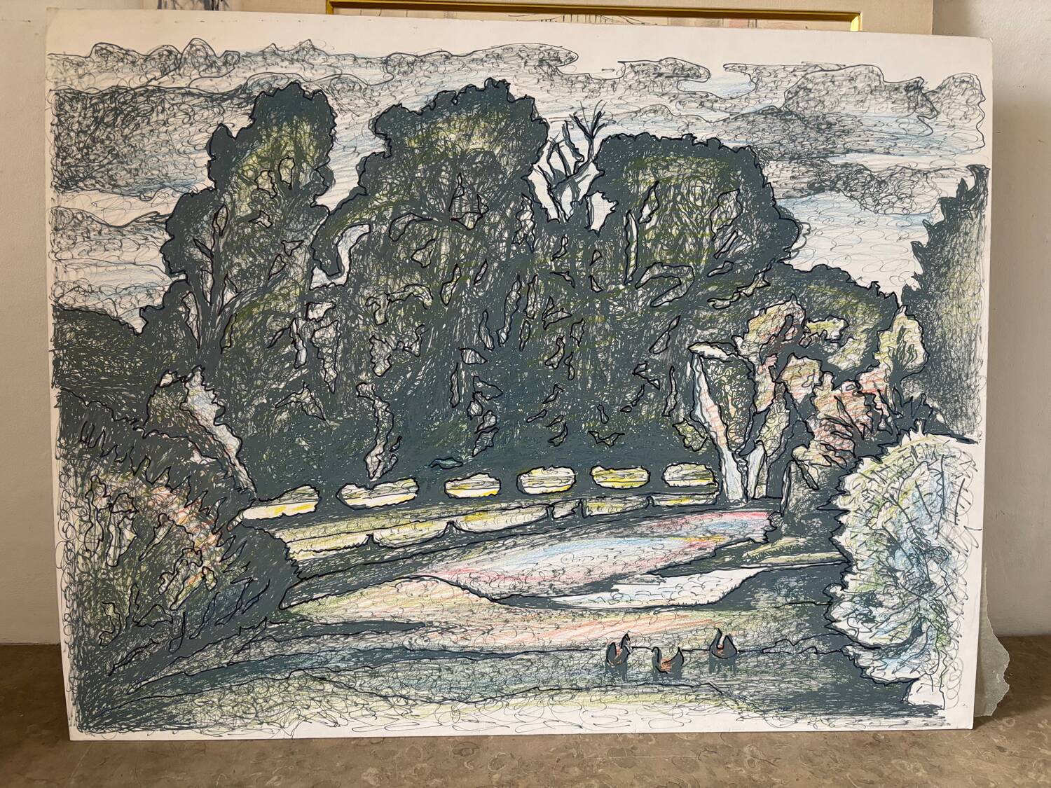 Paysage signé Paul Martin