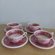 4 coffee cups and 4 sub-cups Rusticana Villeroy and Boch