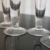 6 ancient crystal flutes blown by hand
