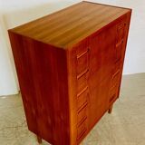 Vintage Danish mid-century teak chest of drawers by Westergaards