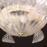 Charming Art Decò, Barovier & Toso Chandelier, Murano Glass, 1950s