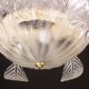 Charming Art Decò, Barovier & Toso Chandelier, Murano Glass, 1950s