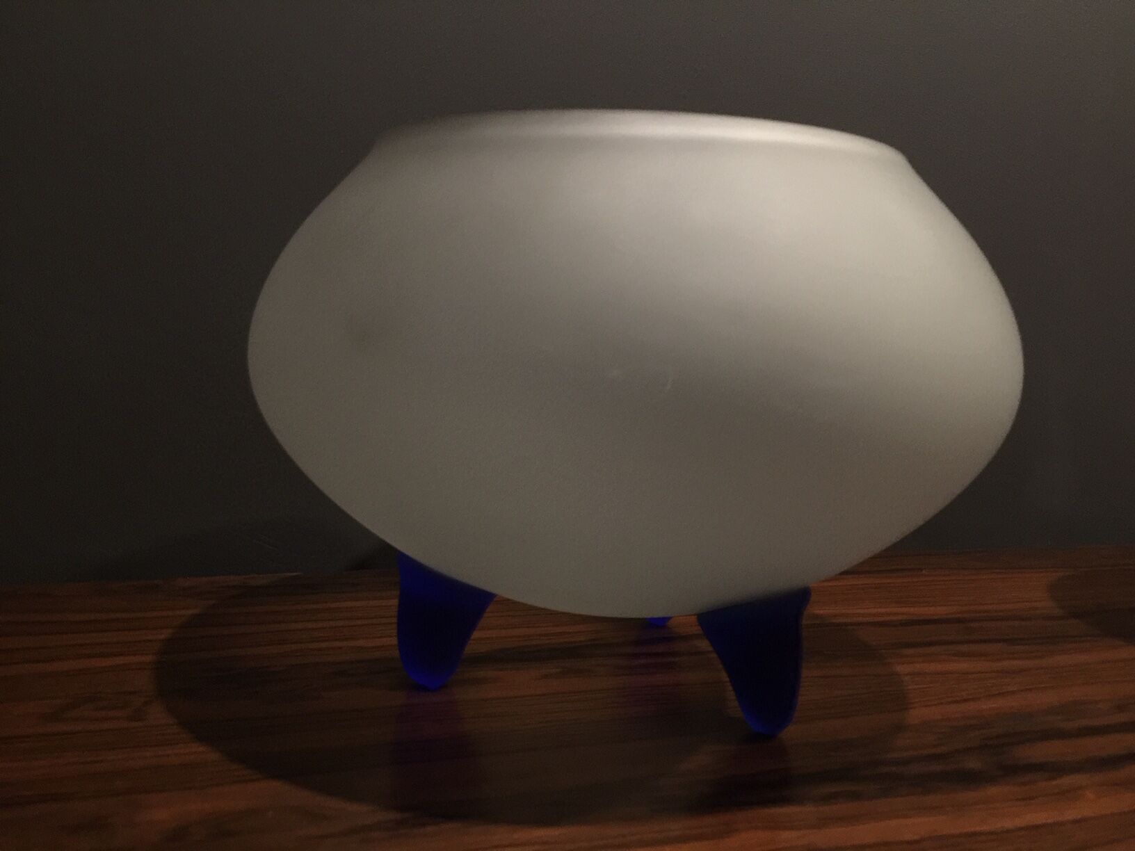 large opalescent glass vase