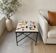 Square coffee table in multicoloured zellige, handcrafted in Morocco.