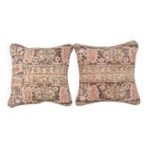 Set of 2 vintage Turkish cushion covers 46x46 cm