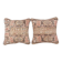 Set of 2 vintage Turkish cushion covers 46x46 cm