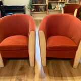 Paire de fauteuils vintage