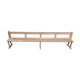 Solid oak church pew