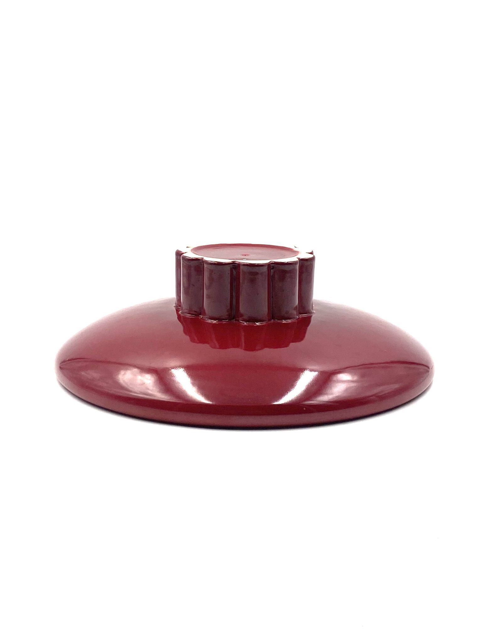 Paul Millet, Modern red vide poche / centerpiece, Sevres France 1930s