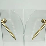 Transparent lucite acrylic umbrella stand 1980s 1990s post modern design