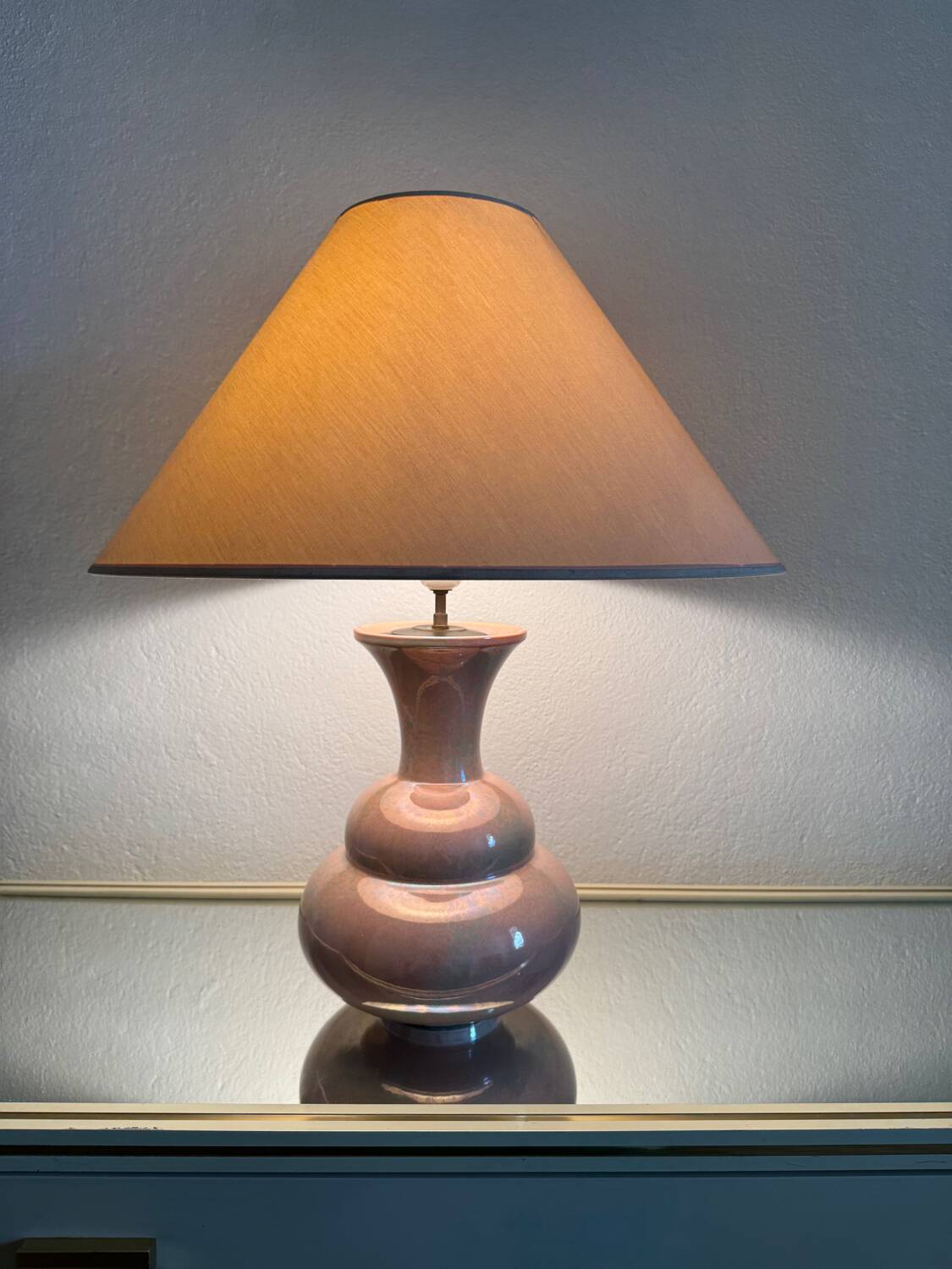 Charolles earthenware lamp from the 80s