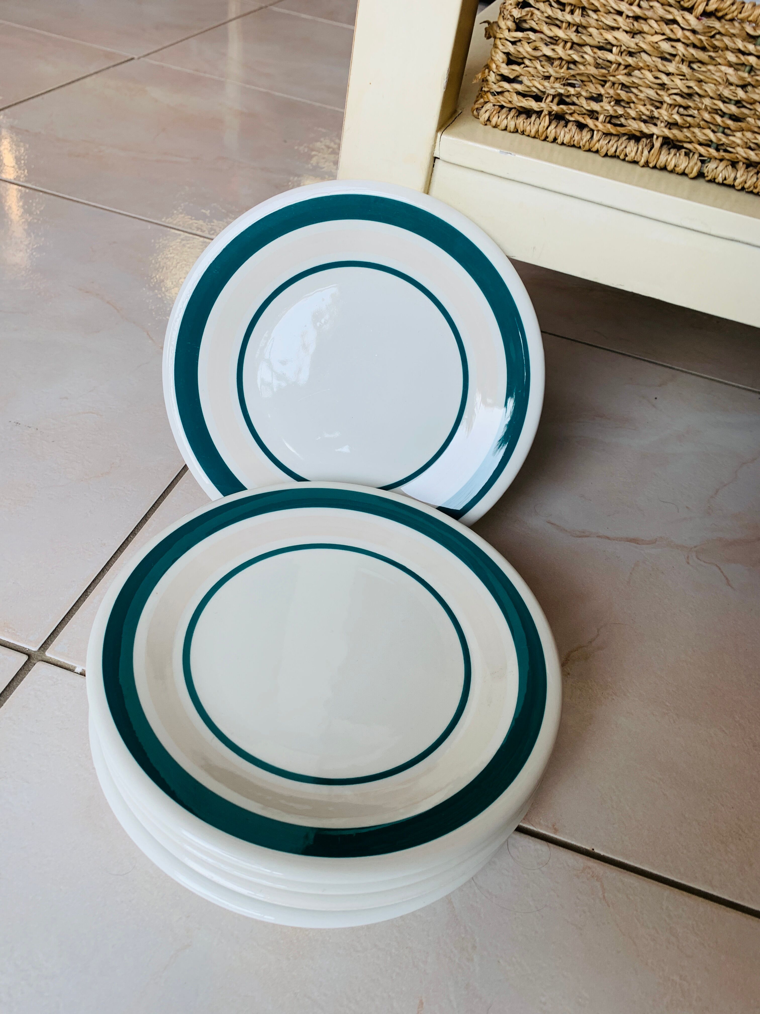 Lot plates Vintage Italian Castelforte