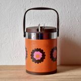 Vintage Brabantia ice bucket - Patrice floral decor - Netherlands