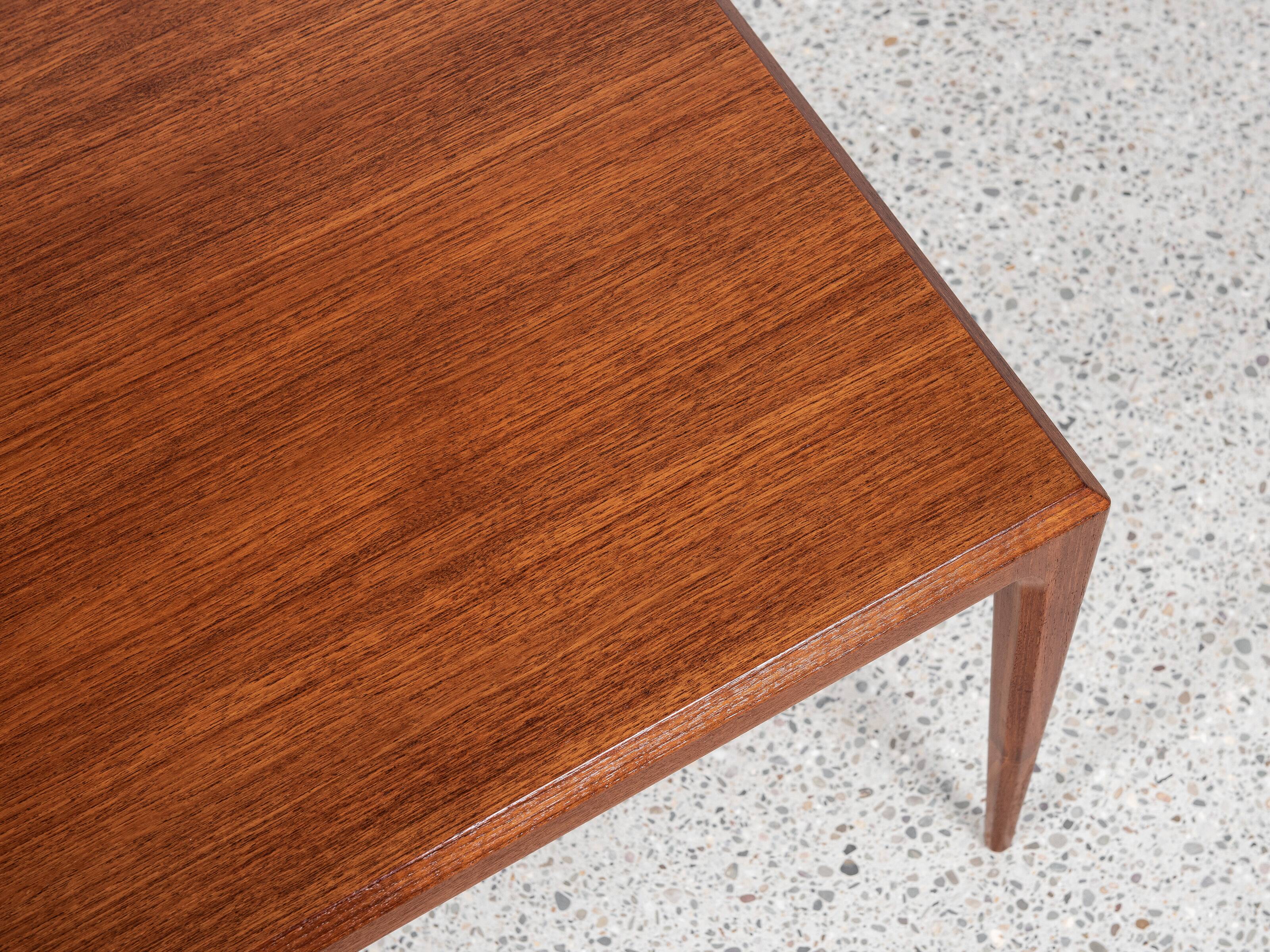 Midcentury Danish coffee table in teak by Johannes Andersen for Silkeborg 1960s