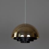Danish vintage pendant lamp Milieu by Jo Hammerborg, Fog og Morup, 1970