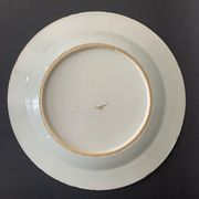Blue and white porcelain plate of the blue family, 19th century