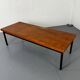 Minimalistic Mid Century Modernist Teak and Steel Coffee Table, 1960s