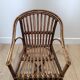 Fauteuil en rotin vintage enfant