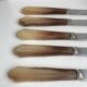Set of 5 vintage tooth knives 70s
