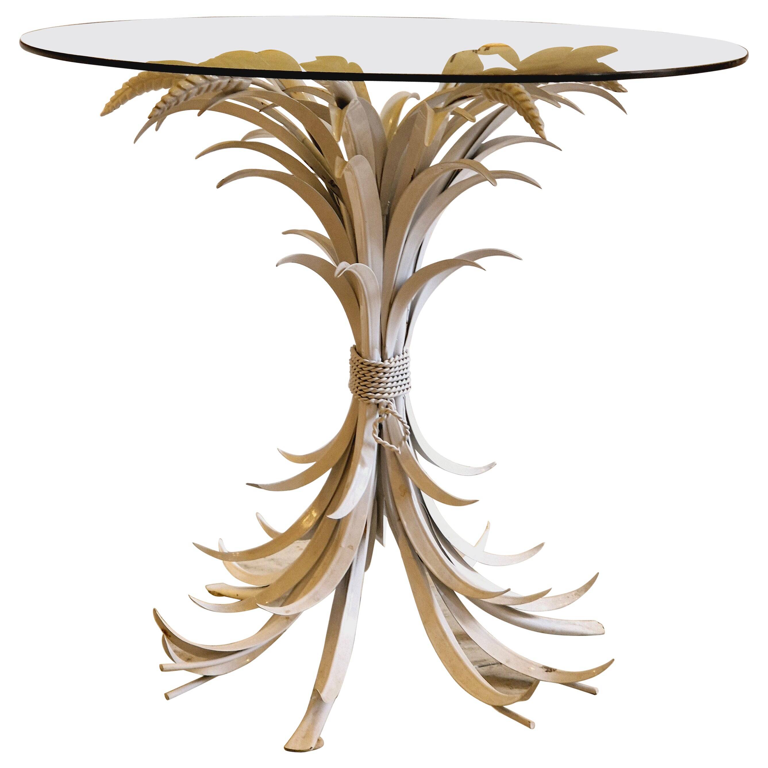 Hans Kögl, "Coco Chanel" - metal side table, Hollywood Regency