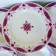 6 flat plates from Moulin des Loups and Hamage, Madeleine model 2106199