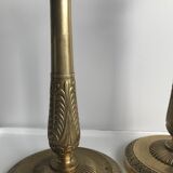 Set of 2 brass candlesticks