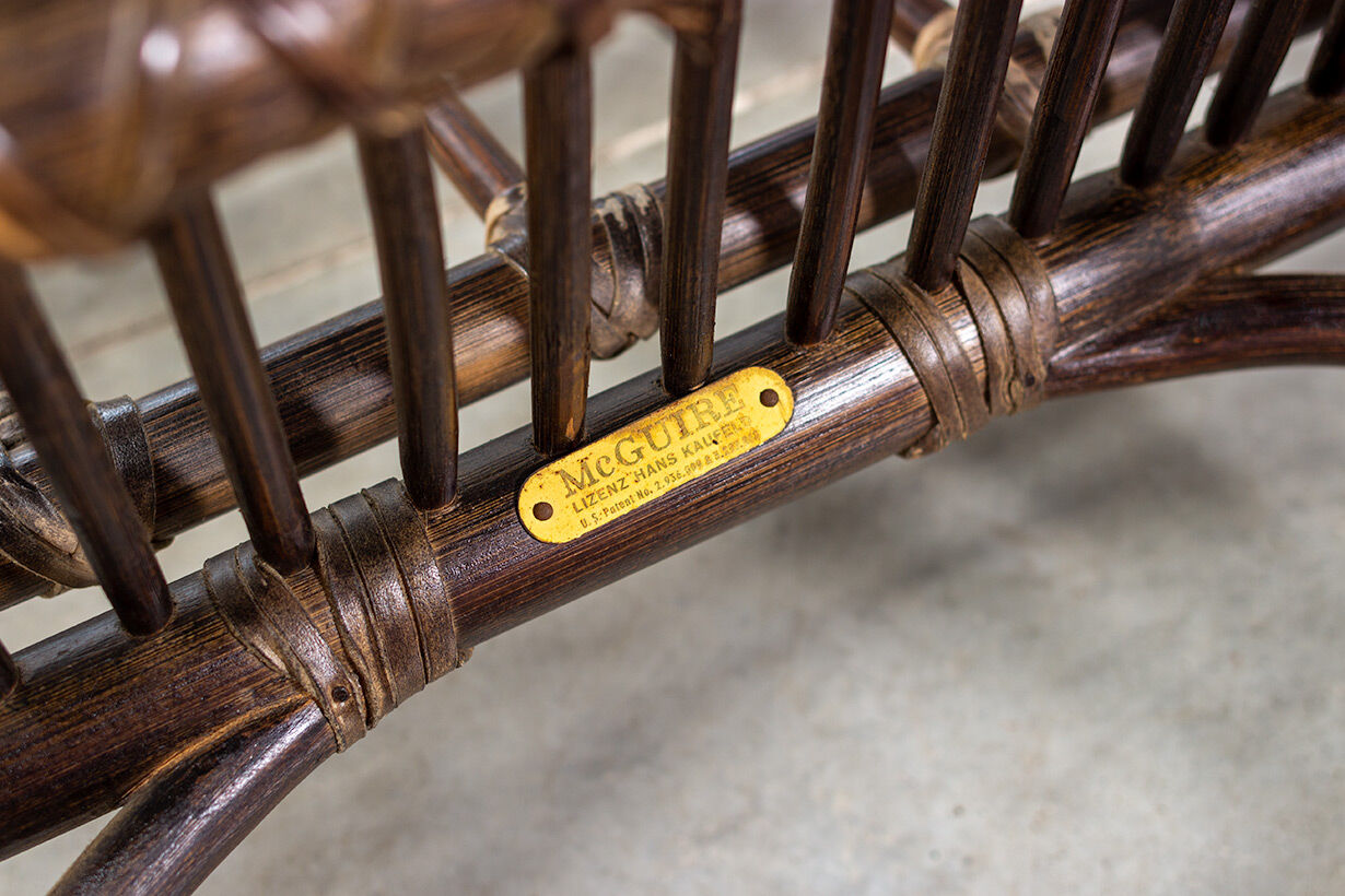 Elinor McGuire Bamboo armchair Pair 1970s