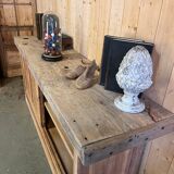 Workbench with sliding doors