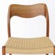 1 of 2 Niels Moller Chairs Model 71 1950s Vintage Teak - Repaired