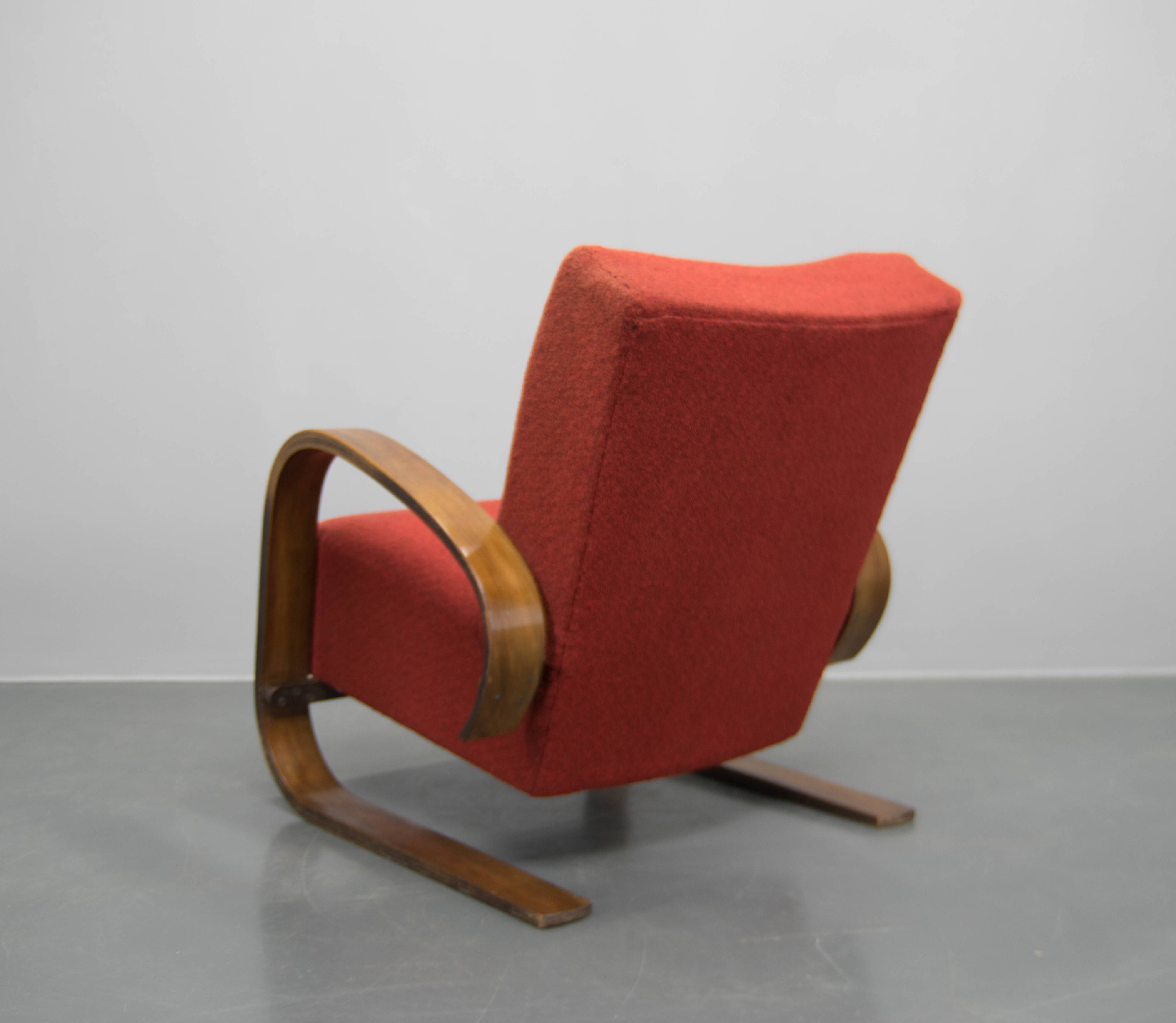 Rare Armchair in Alvar Alto Style by Navratil, 1930s, Labeled