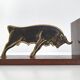 Pair of vintage bulls bookends 1960