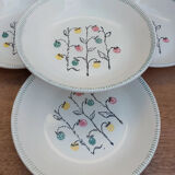 4 assiettes creuses céramique ancienne
