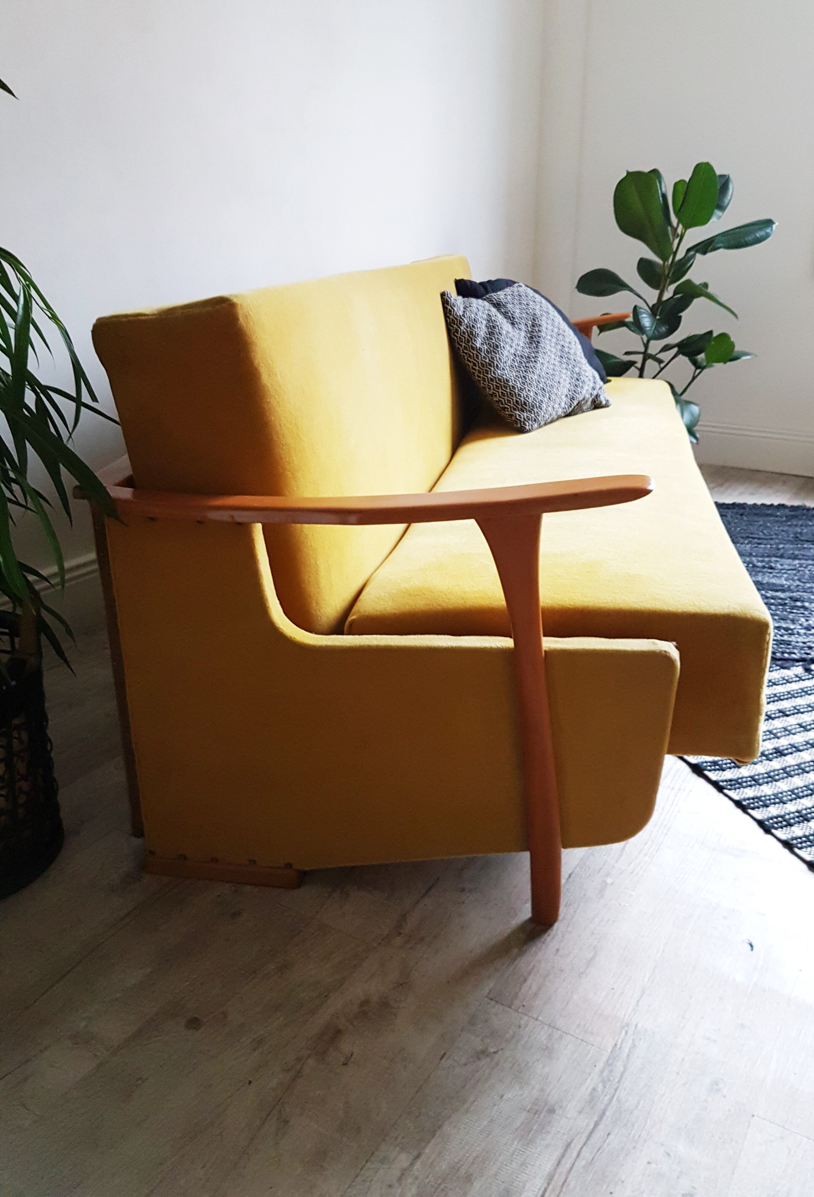 Banquette scandinave velours