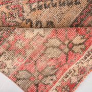 Pale Red & Peach Vintage Runner Rug, 80x301Cm