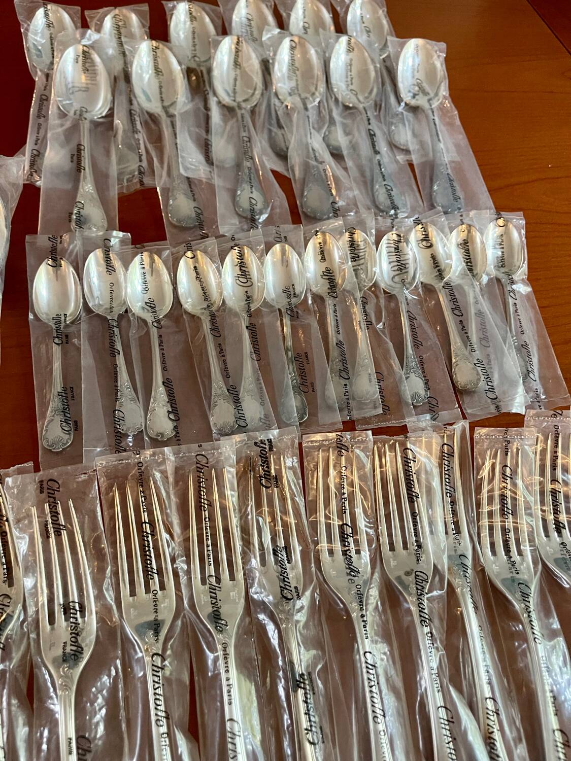 Christofle Marly new cutlery 37 pieces in sealed blister
