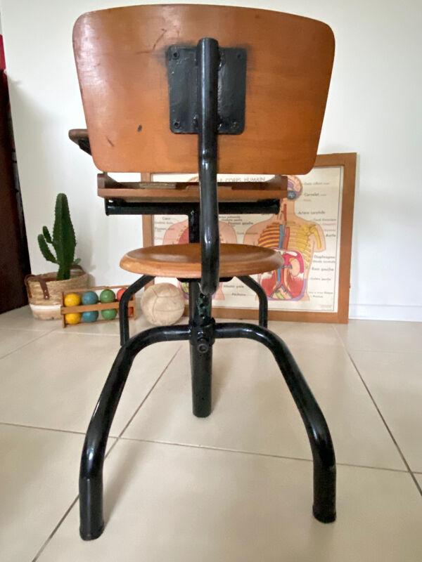 Pupitre bureau d’écolier vintage