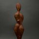 Carved wooden sculpture of a woman by Calin Hentea, 20th century