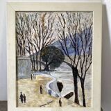 Walk along a signed river