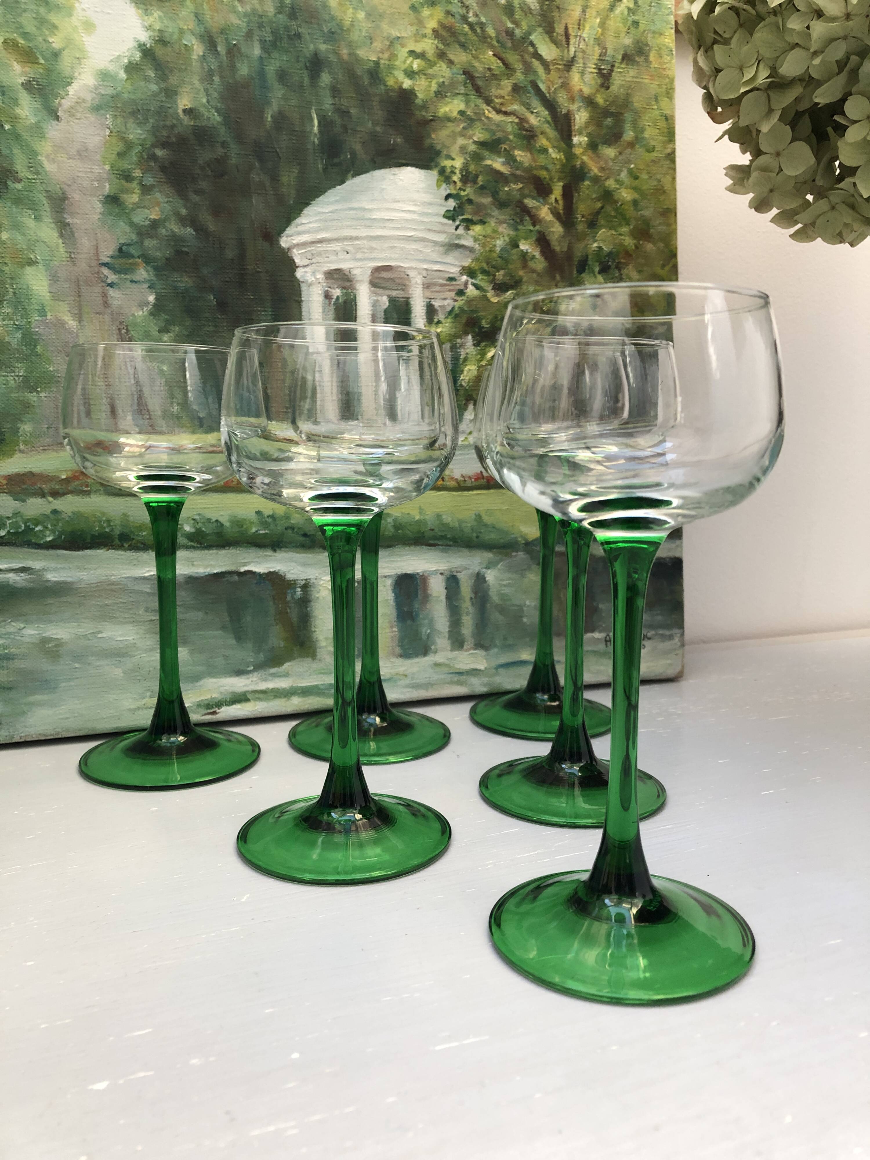 vintage alsace wine glass