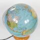 Columbus Duplex illuminated globe on a wooden base, 1980s