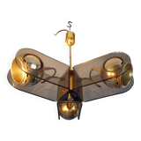 Suspension eye-ball 3 lights style Gino Sarfatti
