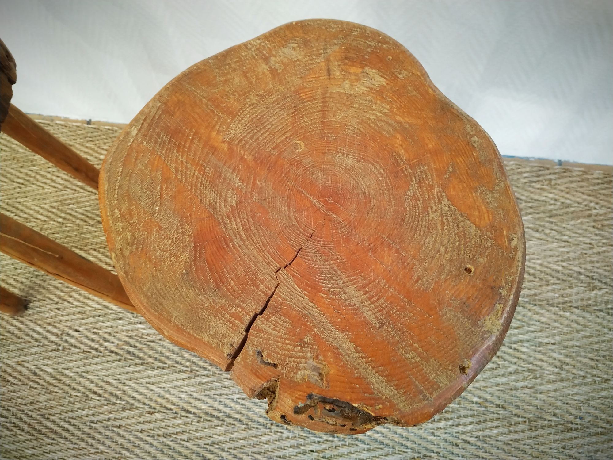 Pair of brutalist stools