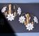 Set of 2 Murano White Flowers Wall Light, 1970s