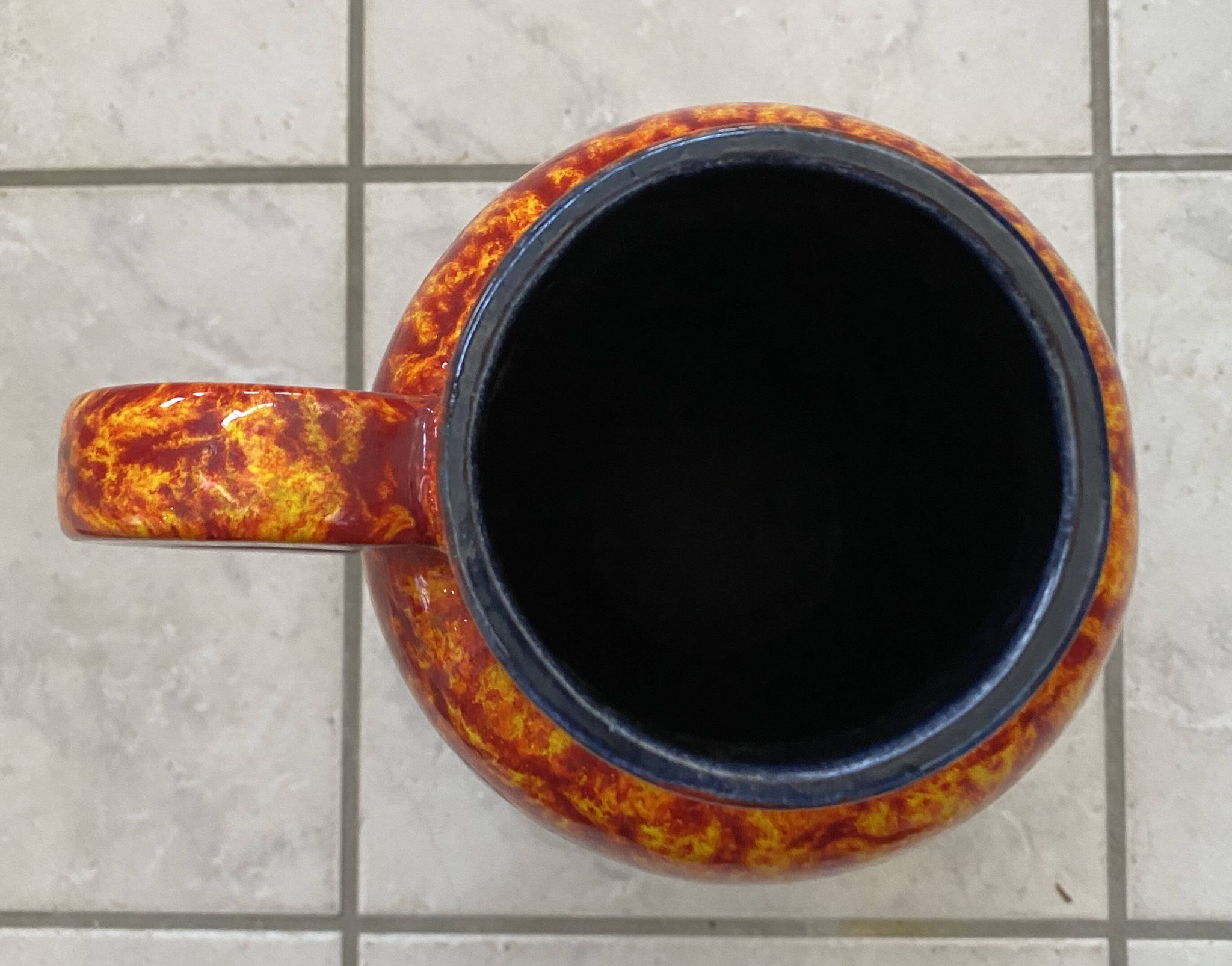 Ceramic flame vase by Scheurich Germany model 420-37